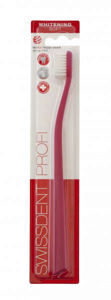 SWISSDENT WHITENING zubní kartáček, soft, růžový