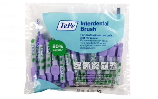 TePe Original mezizubní kartáčky z bioplastu 1,1 mm, fialové, 25 ks
