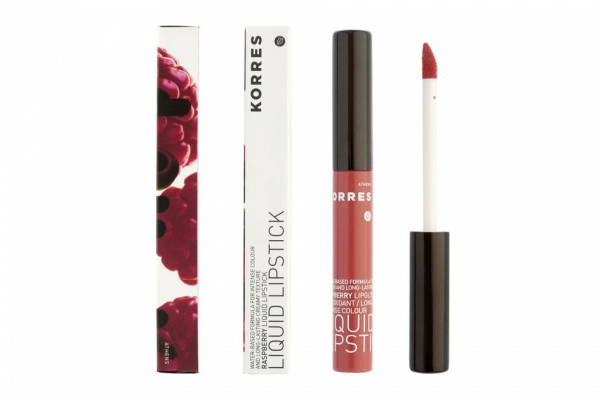 KORRES Lipstick Raspberry Nature Purple 25 - Malinová tekutá rtěnka