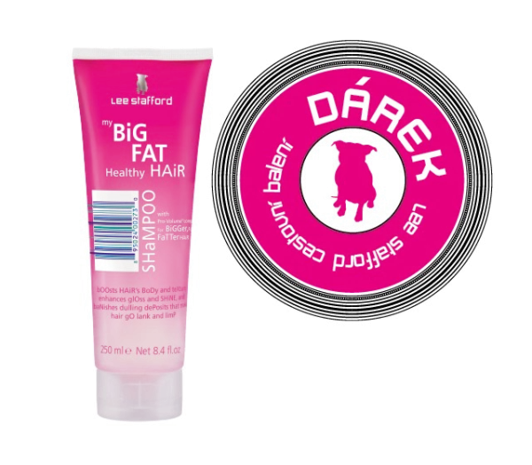 Lee Stafford My Big Fat Healthy Hair Shampoo 250 ml Šampon pro větší objem vlasů + Lee Stafford cestovní balení jako dárek
