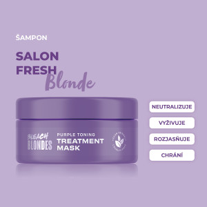 Lee Stafford Bleach Blondes Purple pečující maska s fialovým pigmentem, 200 ml