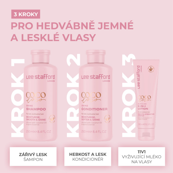 Lee Stafford CoCo LoCo Blow & Go 11 in 1 Lotion vyživující mléko na vlasy, 100 ml