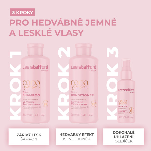 Lee Stafford CoCo LoCo Shine Conditioner hydratační kondicionér na vlasy, 250 ml