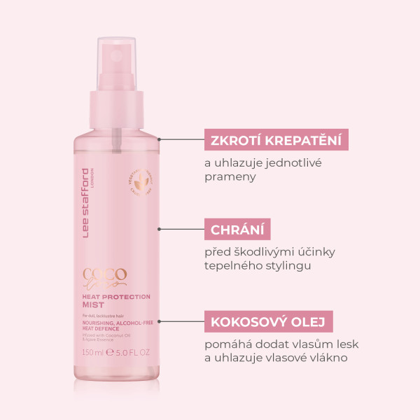 Lee Stafford CoCo LoCo Agave Heat Protection Mist ochranný sprej na vlasy, 150 ml