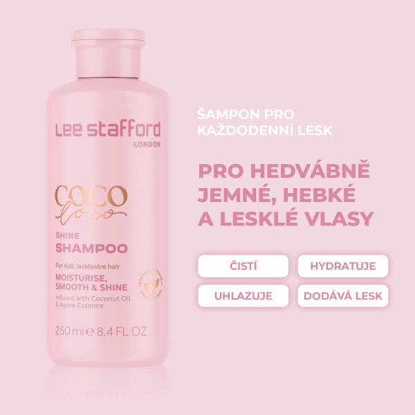 Lee Stafford CoCo LoCo Shine hydratační šampon, 250 ml