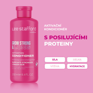 Lee Stafford Grow Strong & Long Activation Conditioner, Kondicionér podporující růst vlasů, 250 ml