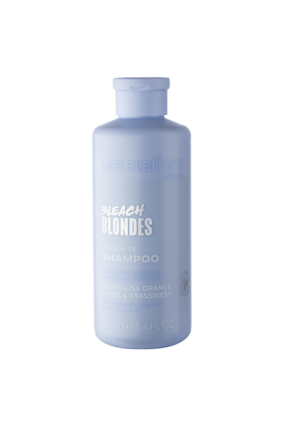 Lee Stafford Bleach Blondes Ice White šampon pro ledový odstín blond vlasů, 250 ml