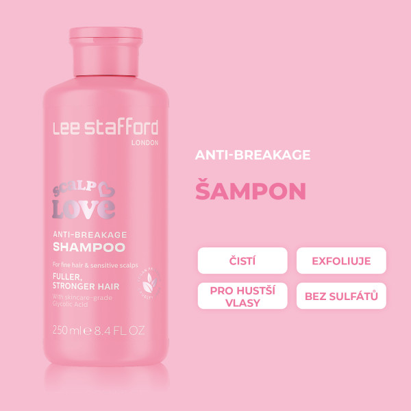 Lee Stafford Scalp Love Anti Hair-Loss Thickening šampon pro posílení vlasů a proti vypadávání, 250 ml