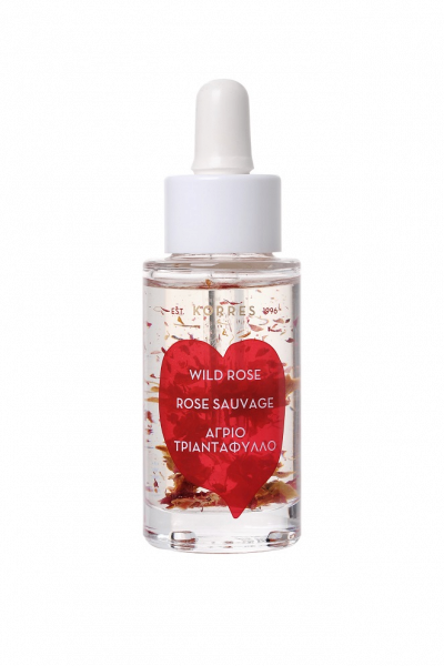 KORRES Wild Rose 5% Vitamin C Brightening Face Oil rozjasňující a vyživující pleťový olej, 30 ml