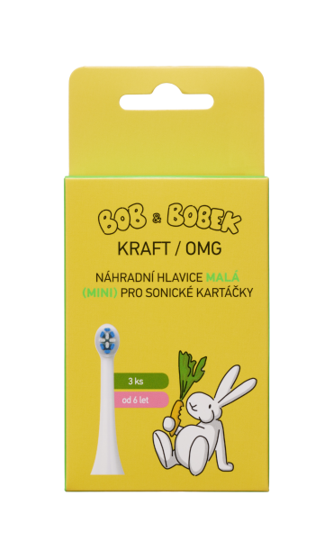 Bob a Bobek Náhradní hlavice MALÁ pro sonické kartáčky OMG / KRAFT