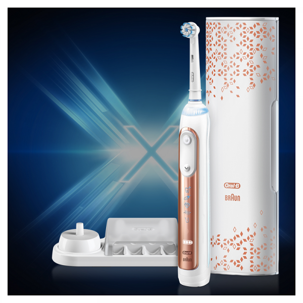 Oral-B Genius X 20100S Rose Gold Sensitive elektrický kartáček