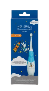 Bob a Bobek baby dětský sonický kartáček s kosmonautem, 0-5 let, v krabičce