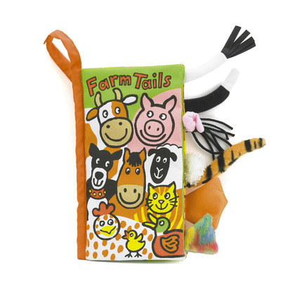 Jellycat Látková knížka se zvířátky z farmy 21 cm