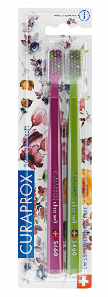 Curaprox CS 5460 zubní kartáček, Ultra soft FLOWER duo pack