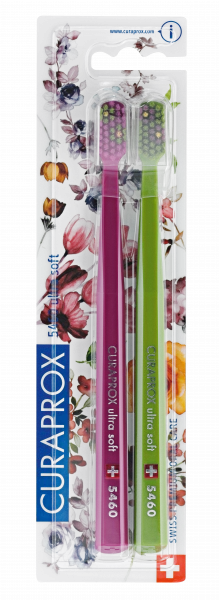 Curaprox CS 5460 zubní kartáček, Ultra soft FLOWER duo pack