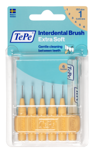 TePe Extra soft mezizubní kartáčky 0,45 mm, světle oranžové, 6 ks
