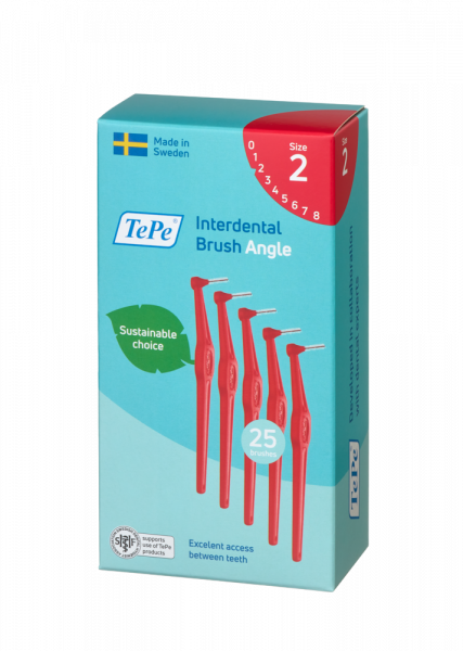 TePe Angle mezizubní kartáčky 0,5 mm, červené, 25 ks