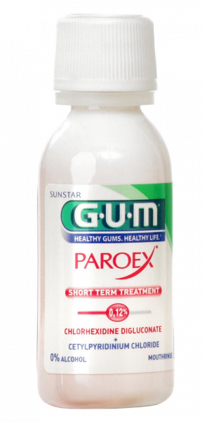 GUM PAROEX ústní voda (výplach, CHX 0,12 % + CPC 0,05 %), 30 ml