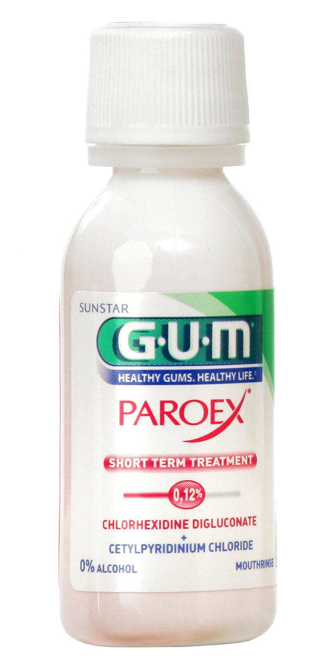 GUM PAROEX ústní voda (výplach, CHX 0,12 % + CPC 0,05 %), 30 ml