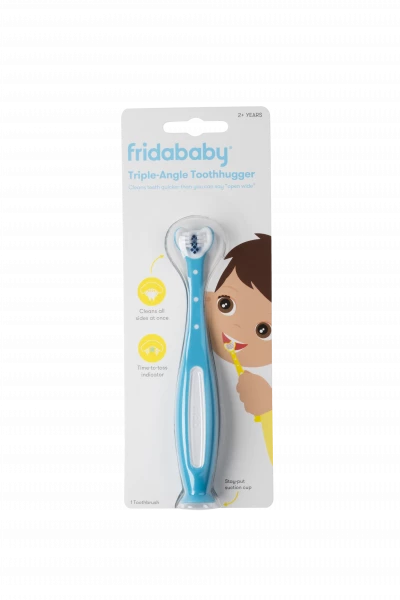 Fridababy Tooth Hugger 3D zubní kartáček, modrý