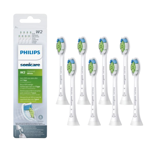 Philips Sonicare Optimal White HX6068/12 Standardní velikost hlavice sonického kartáčku, 8 ks