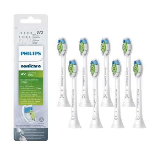 Philips Sonicare Optimal White HX6068/12 Standardní velikost hlavice sonického kartáčku, 8 ks