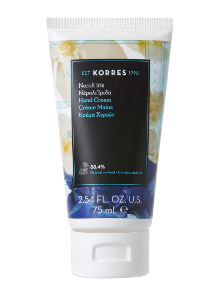 KORRES Hand Cream Neroli Iris - výživný krém na ruce neroli iris, 75 ml
