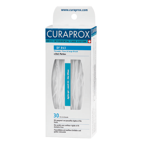 Curaprox Periofloss 70 cm dlouhý superfloss, 30 ks