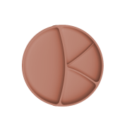 Everyday Baby silikonový talíř s přísavkou, Nature Red