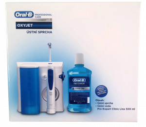 Oral-B Oxyjet MD20 White Box ústní sprcha + čistící ústní voda