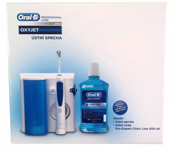 Oral-B Oxyjet MD20 White Box ústní sprcha + čistící ústní voda