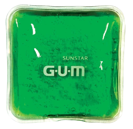GUM Gelový polštářek, chladicí i hřejivý,  čtverec 10 x 10 cm