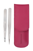Tweezerman Petite Tweeze Set Pink sada pinzet v růžovém pouzdře