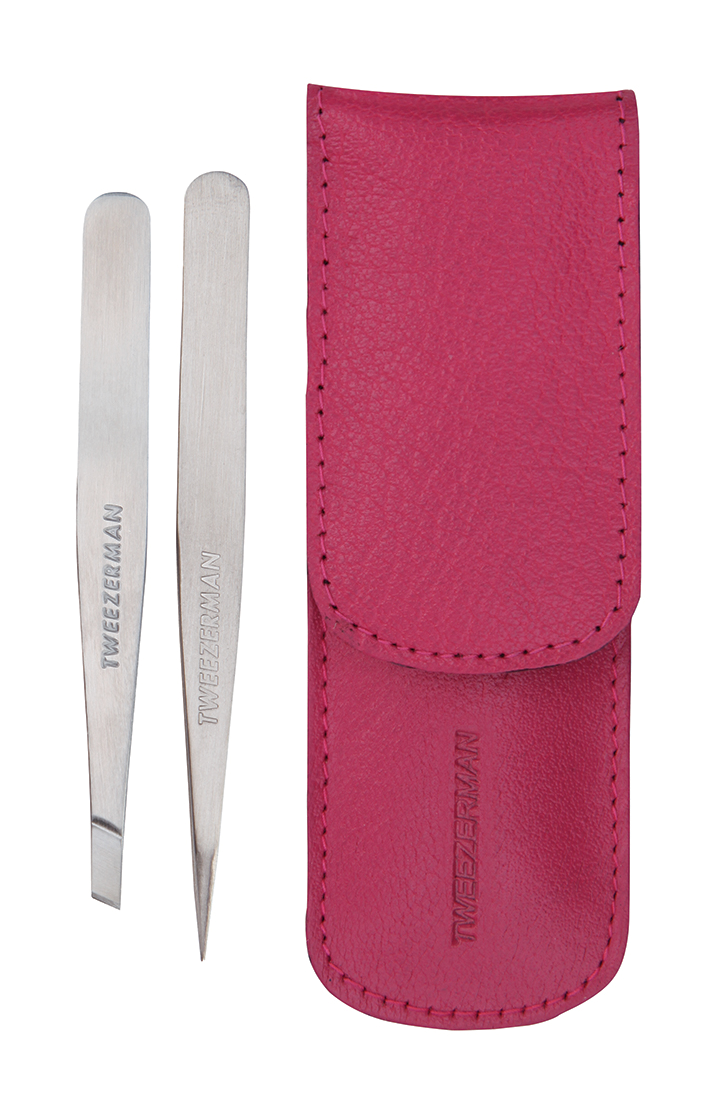 Tweezerman Petite Tweeze Set Pink sada pinzet v růžovém pouzdře