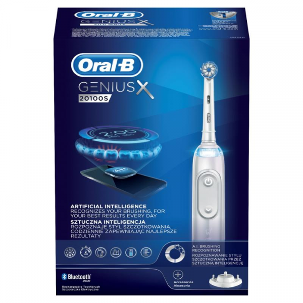Oral-B Genius X 20100S White Sensitive elektrický kartáček