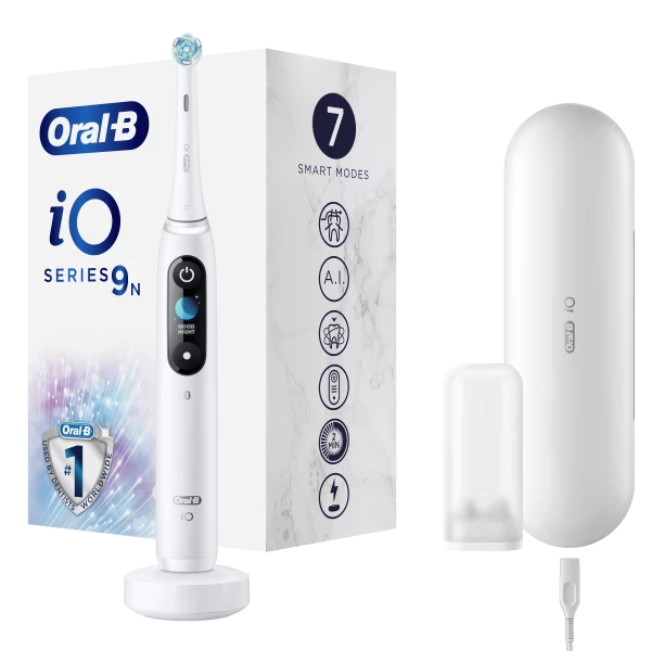 Oral-B iO9 Series White Alabaster elektrický zubní kartáček