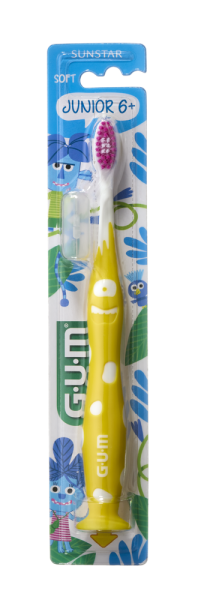 GUM Junior Jungle Buddies, dětský zubní kartáček (6 - 9 let)