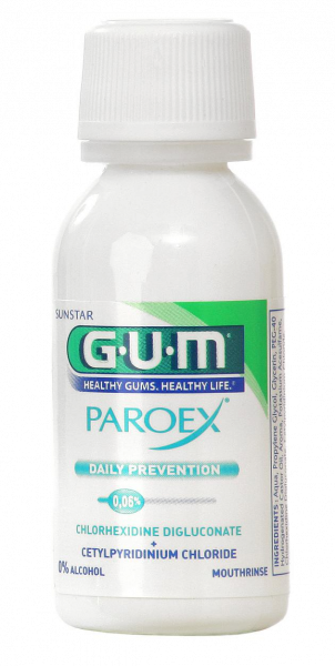 GUM PAROEX ústní voda (výplach, CHX 0,06 % + CPC 0,05 %), 30 ml