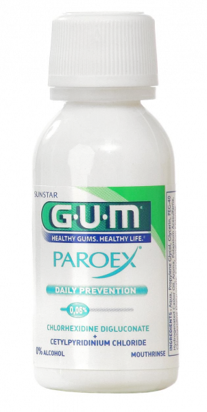 GUM PAROEX ústní voda (výplach, CHX 0,06 % + CPC 0,05 %), 30 ml