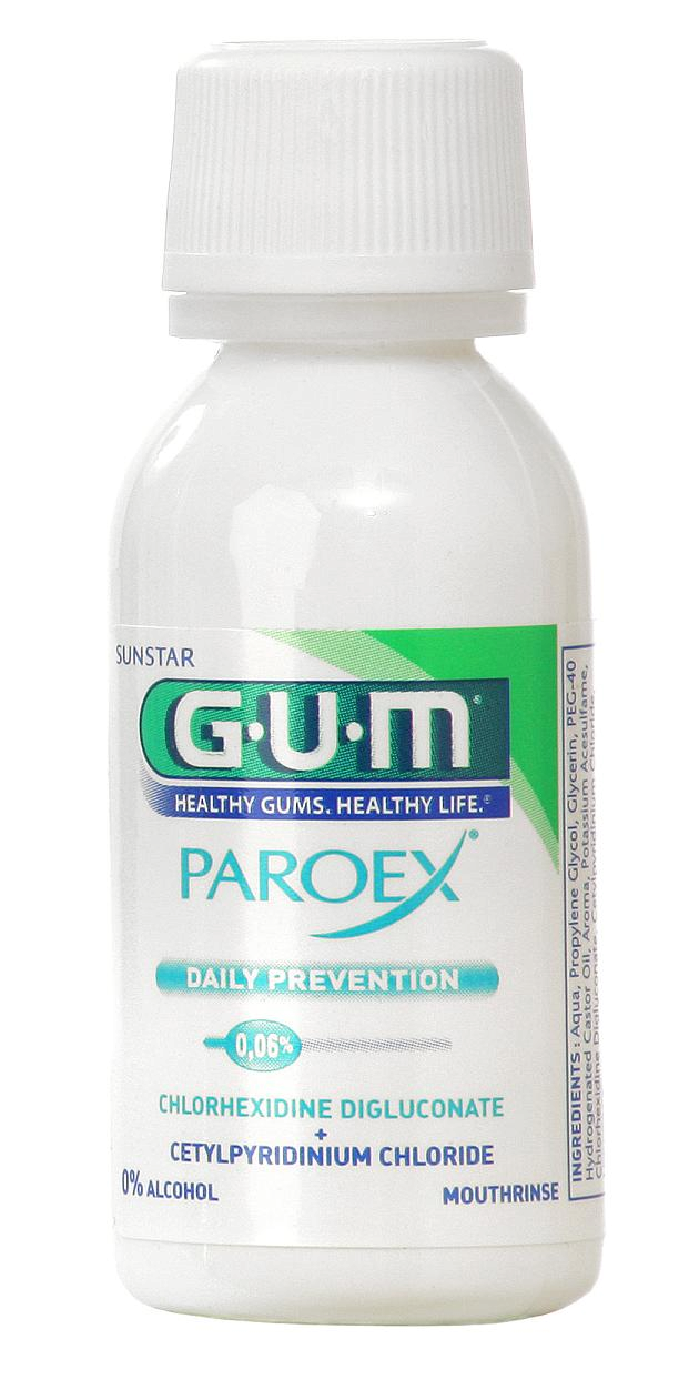 GUM PAROEX ústní voda (výplach, CHX 0,06 % + CPC 0,05 %), 30 ml