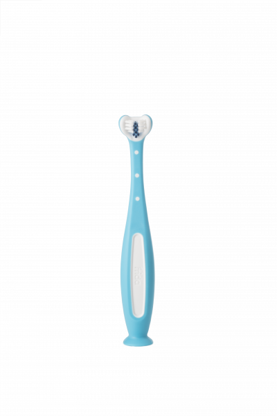 Fridababy Tooth Hugger 3D zubní kartáček - modrý