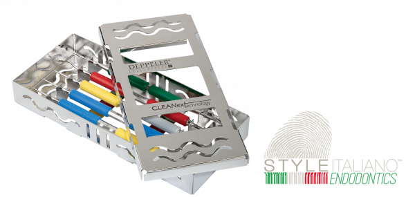 Deppeler Micro Apical Endo set Style Italiano Endodontics, 5 nástrojů v kazetě
