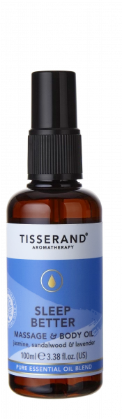 Tisserand Sleep Better luxusní tělový a masážní olej s levandulí a jasmínem pro klidný spánek, 100 ml