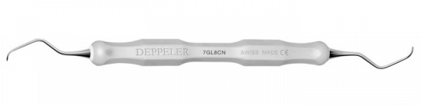 Deppeler Gracey kyreta 7GL8 Deep pro ošetření hlubokých paradontálních kapes se šedým návlekem CleaNEXT