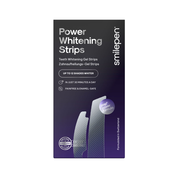 Smilepen Power Whitening Strips, bělicí pásky na zuby, 14x2 ks