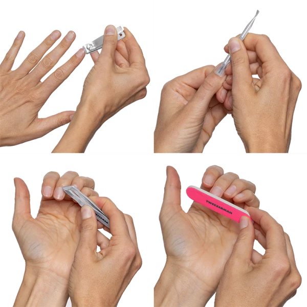 Tweezerman Mini Neon Nail Rescue Kit – kapesní sada první pomoci pro nehty