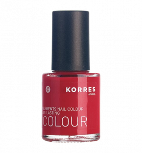 KORRES Nail Colour CORAL RED 48 - pečující lak na nehty odstín 48, 10 ml 