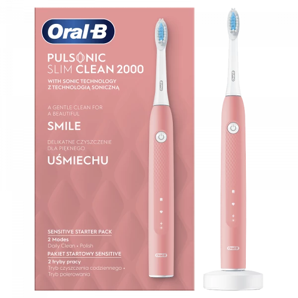 Oral-B Pulsonic Slim Clean 2000 Pink, sonický kartáček