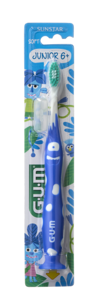 GUM Junior Jungle Buddies, dětský zubní kartáček (6 - 9 let)