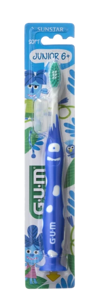 GUM Junior Jungle Buddies, dětský zubní kartáček (6 - 9 let)
